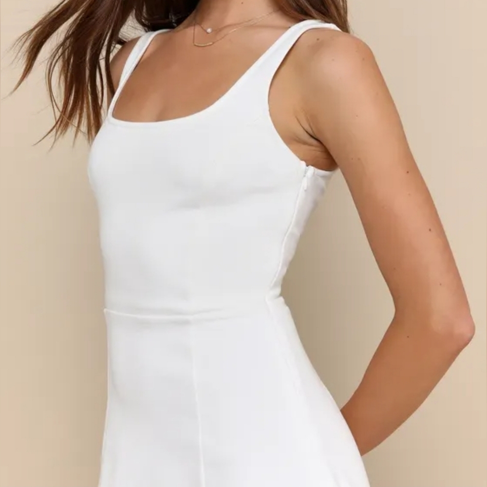 Lulus Always Admired White Sleeveless Mini Dress, Size Small - Picture 5 of 13